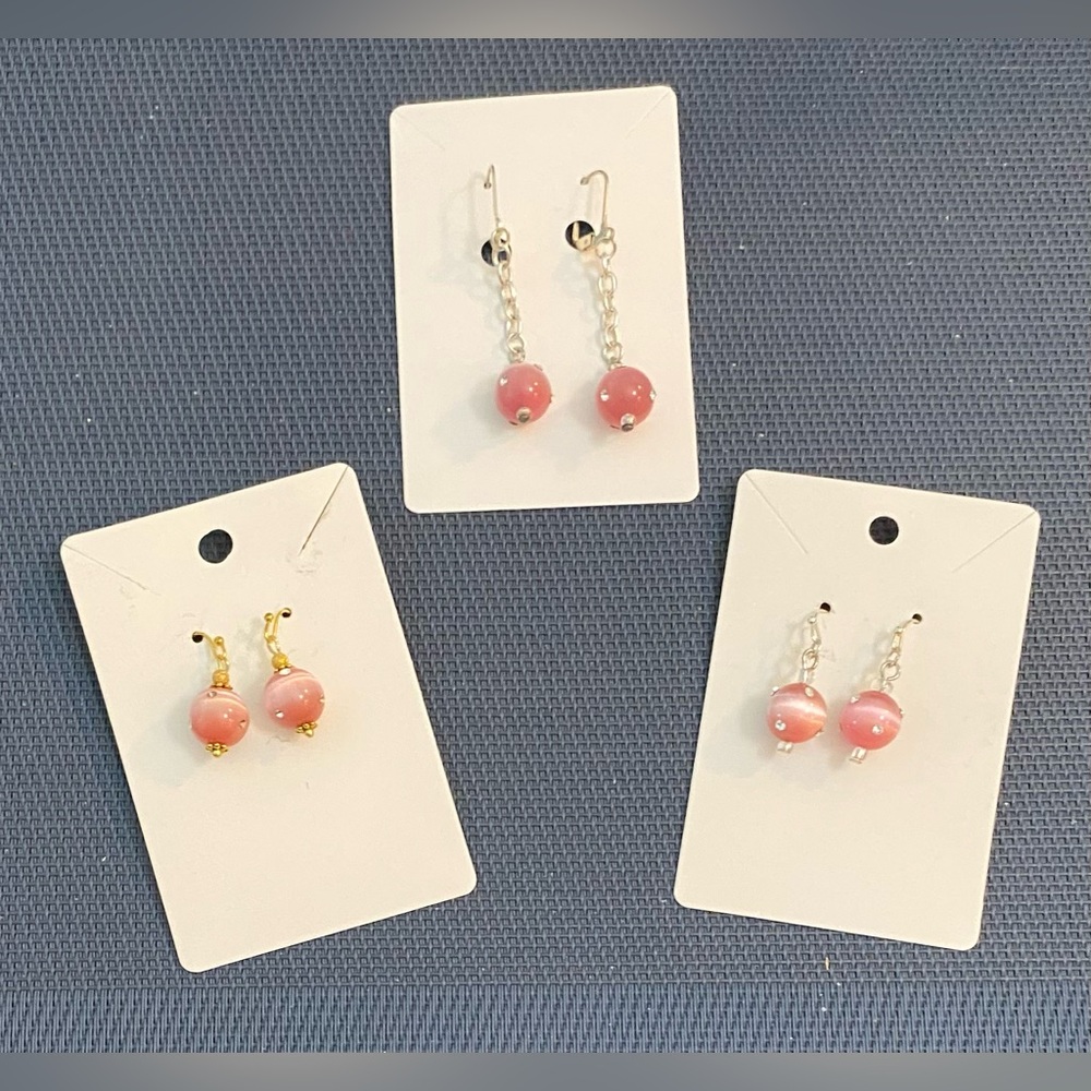NEW Cat's Eye Earrings with Swarovski crystals